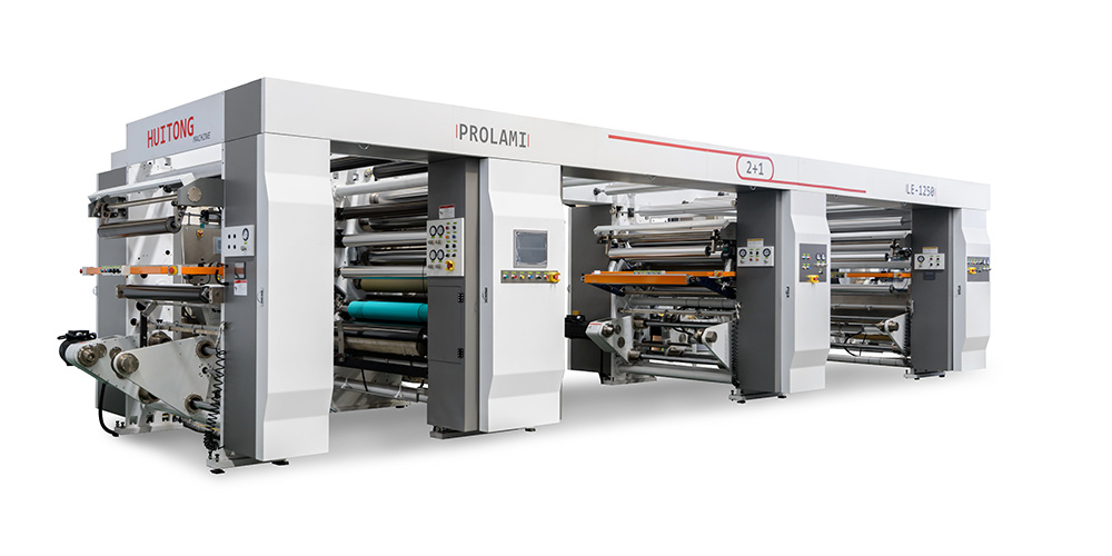 LE 2+1 Slovent-less double stations 3 layers laminating machine